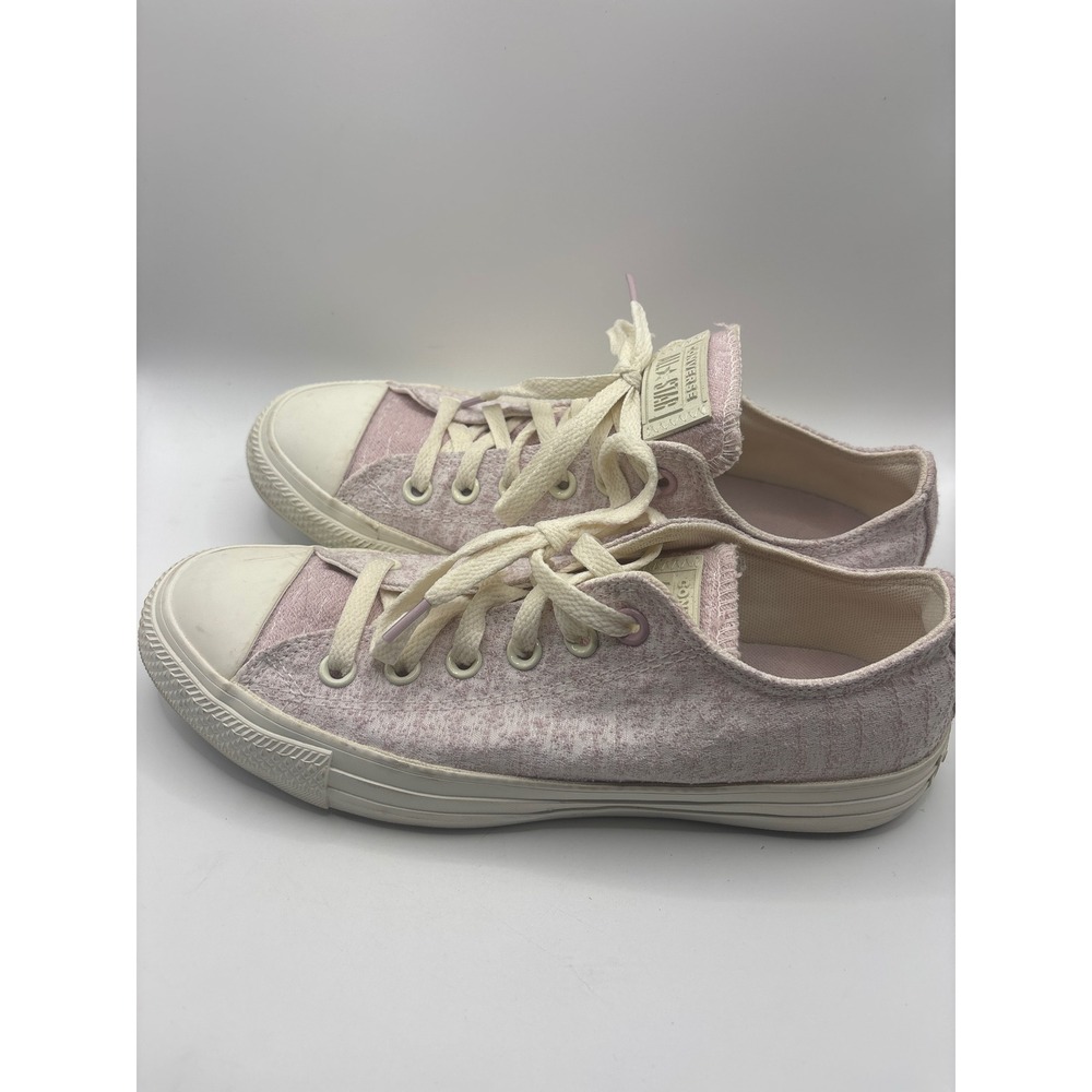 Converse Chuck Taylor All Star Pink Boucle Low Top Sneakers 571356F Womens 8 - Picture 2 of 6